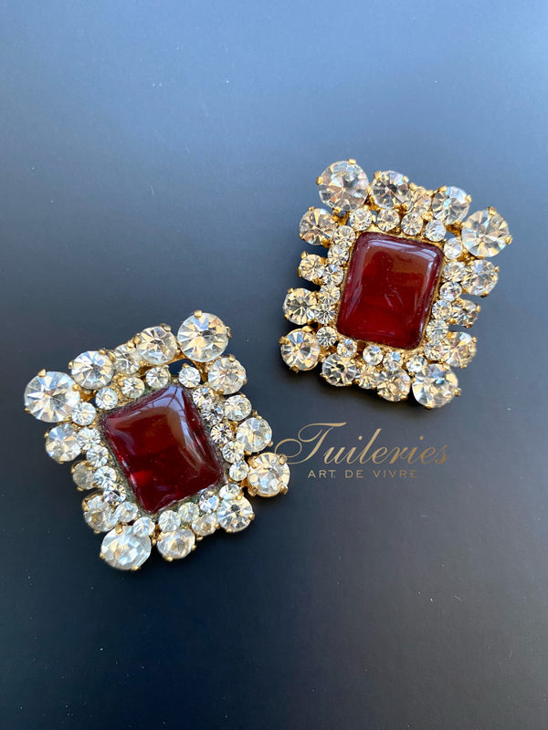 Chanel Gripoix Season 26 clip-on earrings