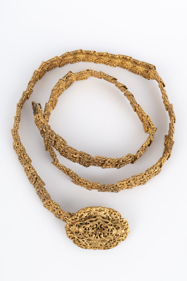 Chanel 1950s–60s engraved belt